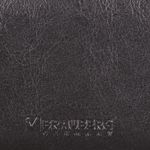 Визитница однорядная BRAUBERG "Imperial", на 20 визиток, под гладкую кожу, черная, 232291