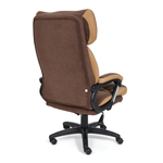 Duke (Тетчер) Кресло (флок/ткань коричневый/бронзовый)