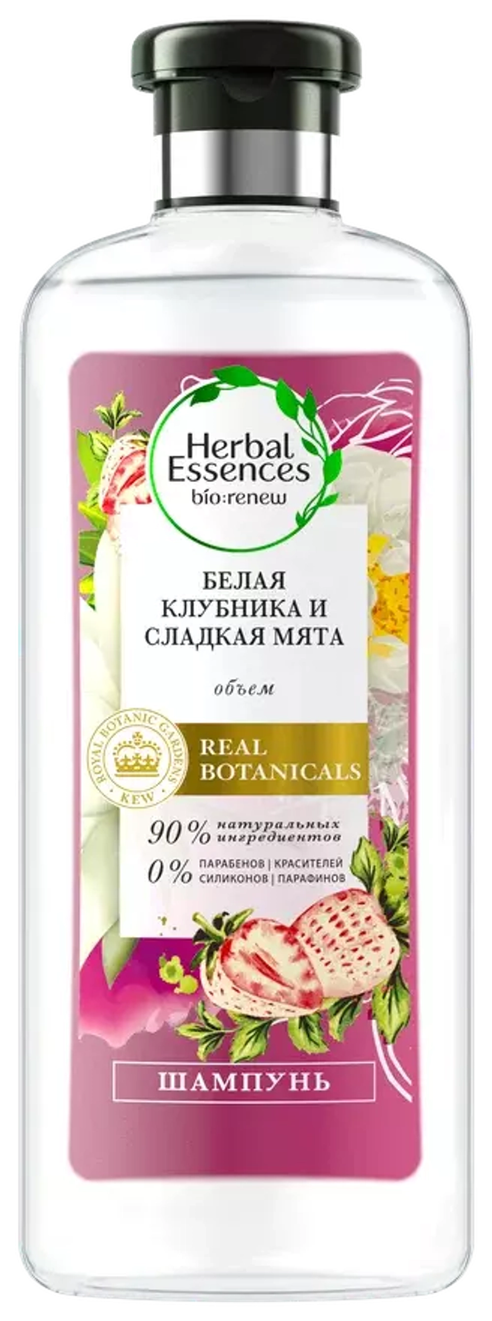 Шампунь Herbal Essences, Белая клубника и Сладкая мята, для всех типов волос, 400 мл