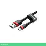 Кабель Baseus Cafule 2m Red/Black (CATKLF-C91)