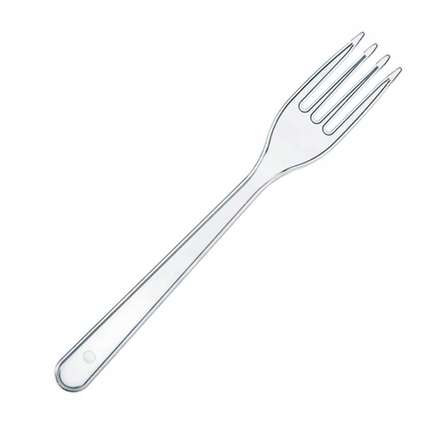 Вилка пластиковая 18 см прозрачная ПРЕМИУМ Complement 40634