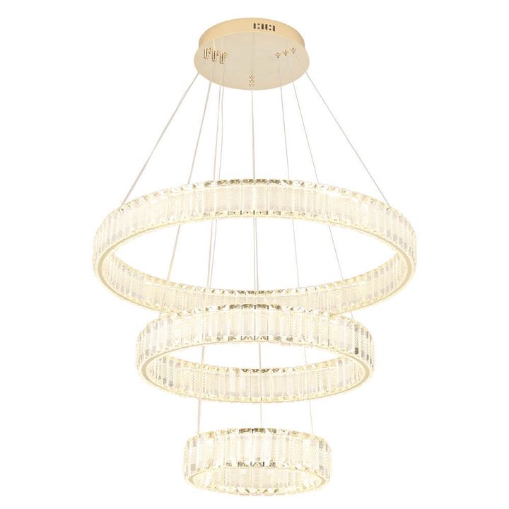 Подвесной светодиодный светильник Crystal Lux Musika SP150W Led Gold