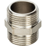 Ниппель STOUT SFT 0004 - 3/4" (для стальных труб, латунь никелированная)