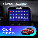 Teyes CC2 Plus 10,2"для Renault Clio 4 2012-2016