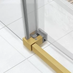 Душевая дверь Vincea Slim Soft 120 VDS-1SS120CLG стекло прозрачное/профиль брашированное золото