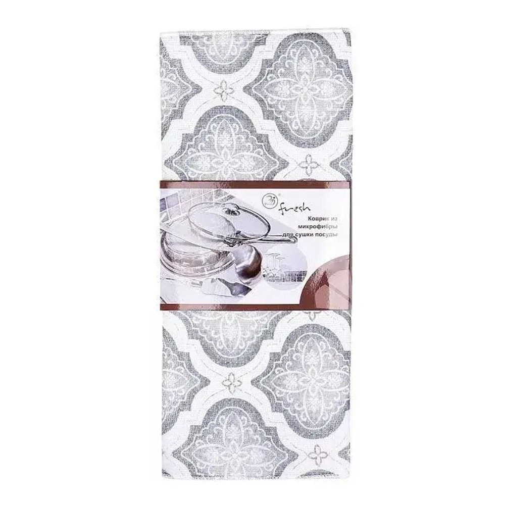 Коврик для сушки посуды четырехлистник 40см