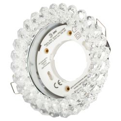 Светильник встраиваемый ЭРА DK84 CH/WH под лампу GX53 хром/прозрачный