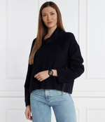 Хлопковый свитер Emporio Armani - темно-синий(H3NK2G C9926)