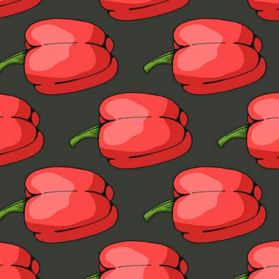 красные перчики на чёрном фоне