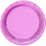 Тарелка бумажная 18 см в наборе 10 шт «Диско», Розовая