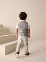 Комплект из трех предметов для мальчика Next AG8-624, Бежевый, Молочный