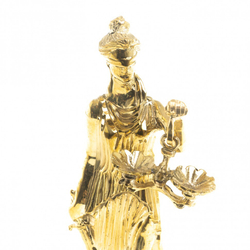 Статуэтка из бронзы "Фемида" на подставке из змеевика G 123320