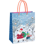 Пакет подарочный 33*42*12см "Christmas" (Meshu)