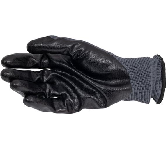 Перчатки полиэстеровые с покрытием из вспененного нитрила Delta Plus VE722NO09