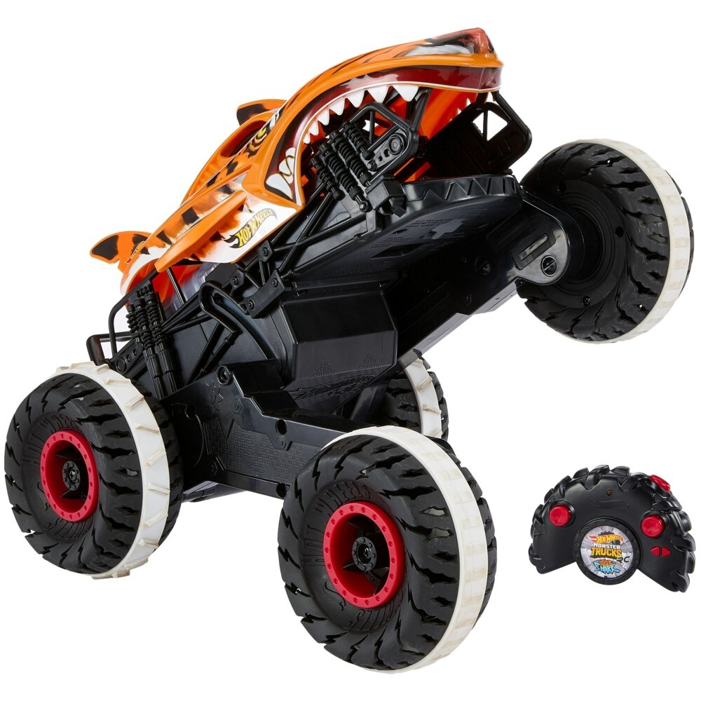 Hot Wheels - Monster Trucks RC Unstoppable TIGER SHARK 1:15 Машина на дистанционном управлении HGV87 / артикул   HGV87  / GTIN 194735058587