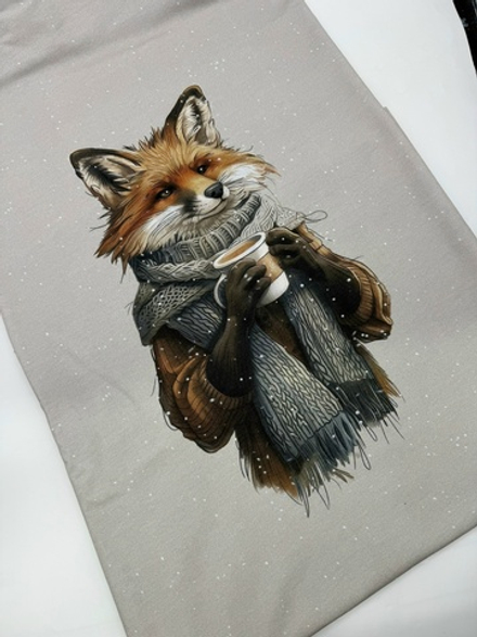 Футер 2 нитка купон 110см мудрый лис