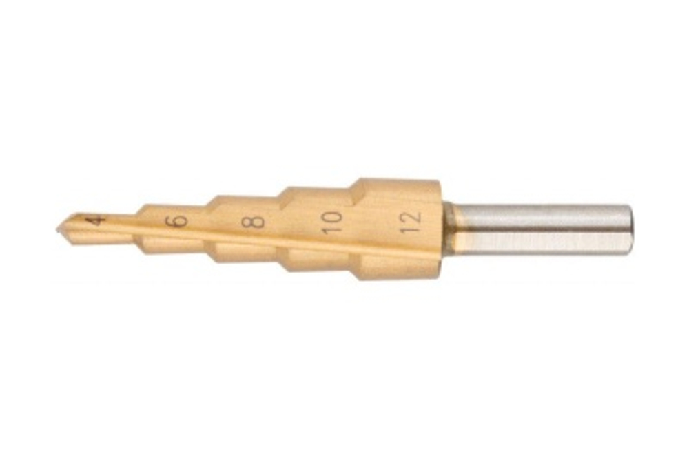 Сверло по металлу HSS ступенчатое 4-12мм