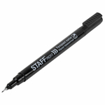 Маркер перманентный "Profit PM-105", ЧЕРНЫЙ, тонкий металлический наконечник 0,5 мм