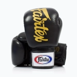 Боксёрские перчатки Fairtex Deluxe Tight-Fit чёрные