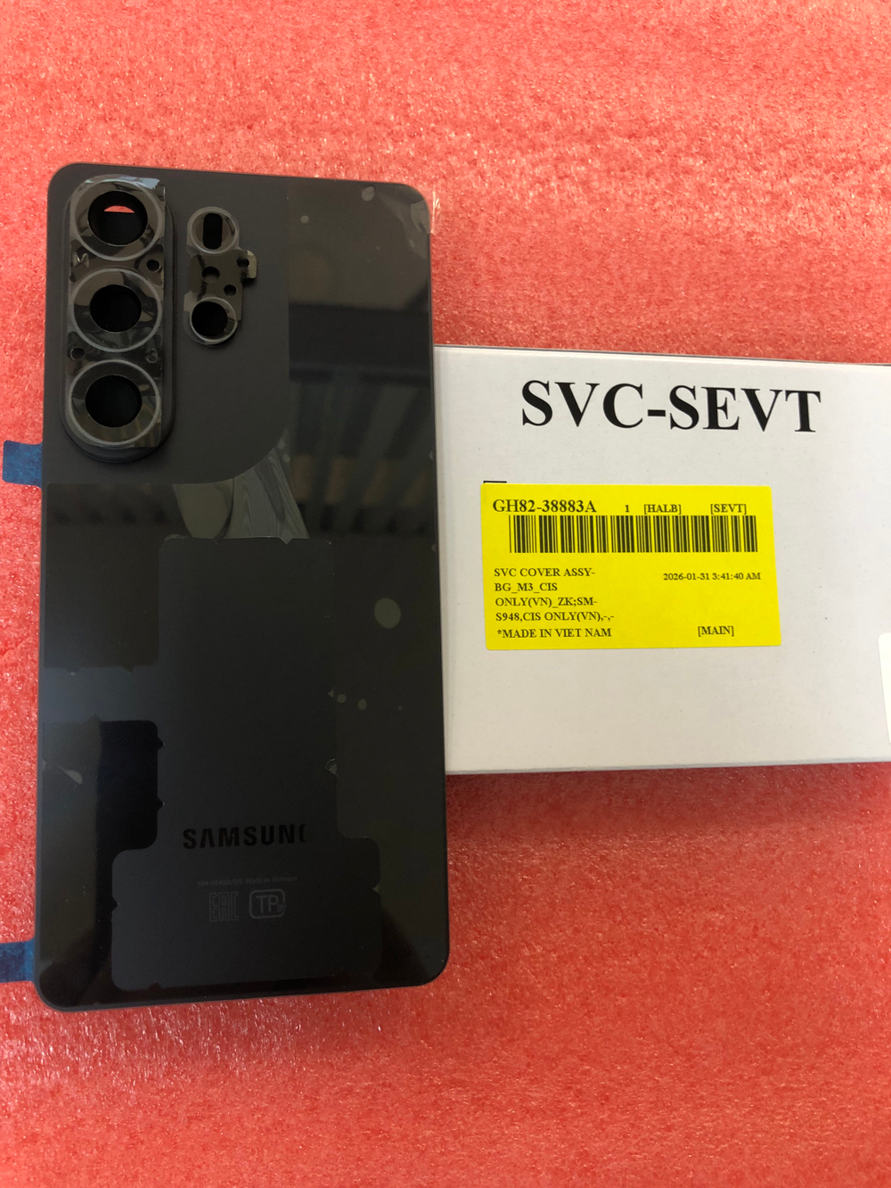 Задняя крышка для Samsung S948 Galaxy S26 Ultra, Оригинал Сервис