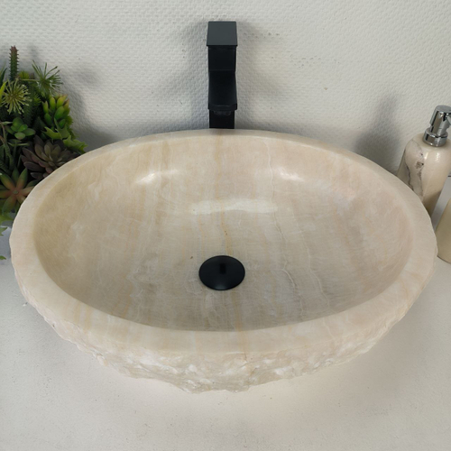 Раковина из оникса Erozy White EO-64264 52*42*15 0213