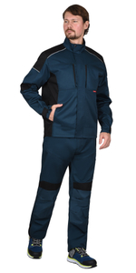 Костюм "СИРИУС-Цитрин" кур., п/к, морена с черным