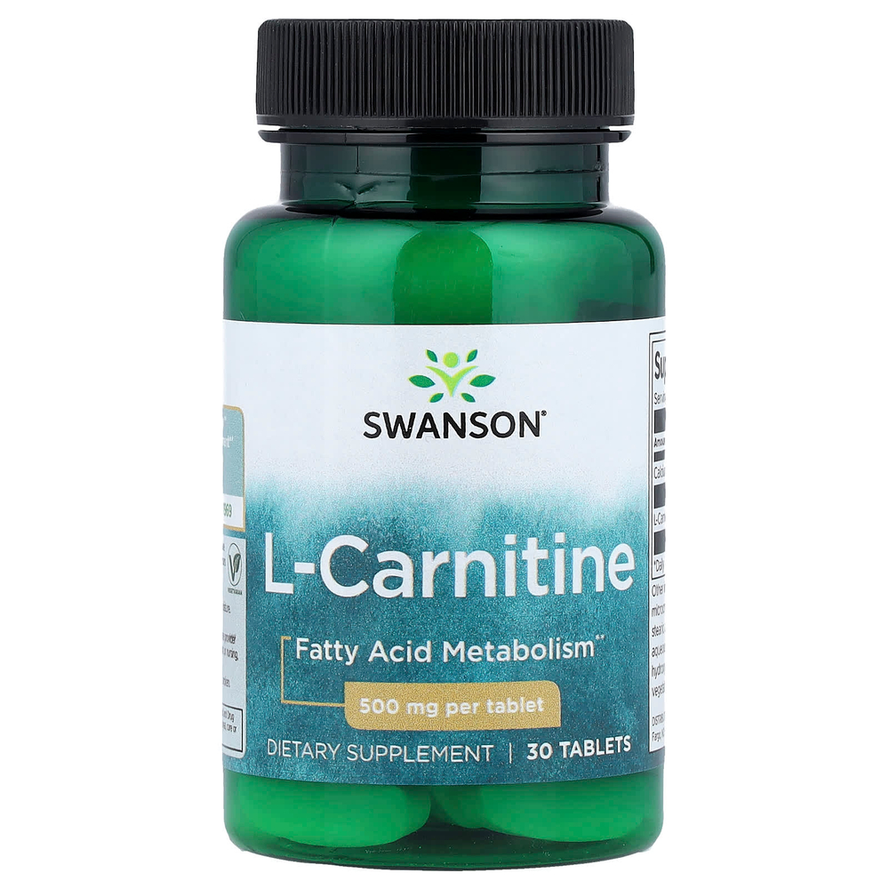 Swanson Vitamins, L-карнитин, 30 таблеток
