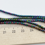 Бусины Гематит (имитация), цвет микс, размер 2,2 мм, цена за нить 180 шт (около 39 см)