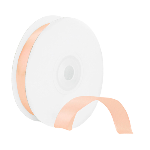 Лента Атлас Нежно-персиковый / 12 мм * 22,85 м