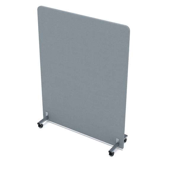011.МП.1216 Акустическая мобильная перегородка на колесных опорах (1200*377*1600)