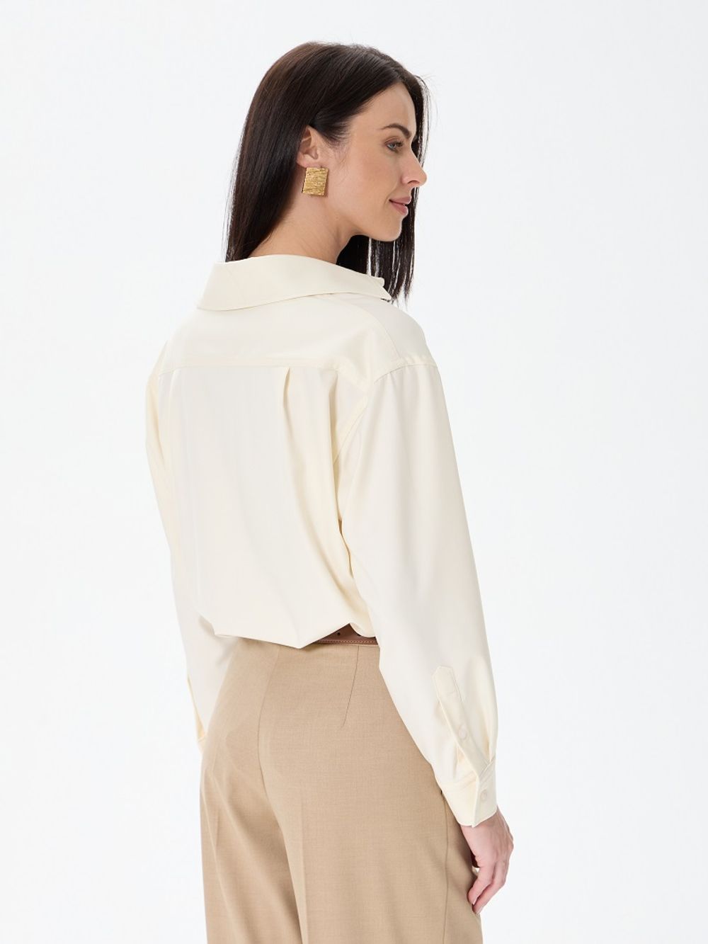 Рубашка Хельсинки молочная смесовая шерсть