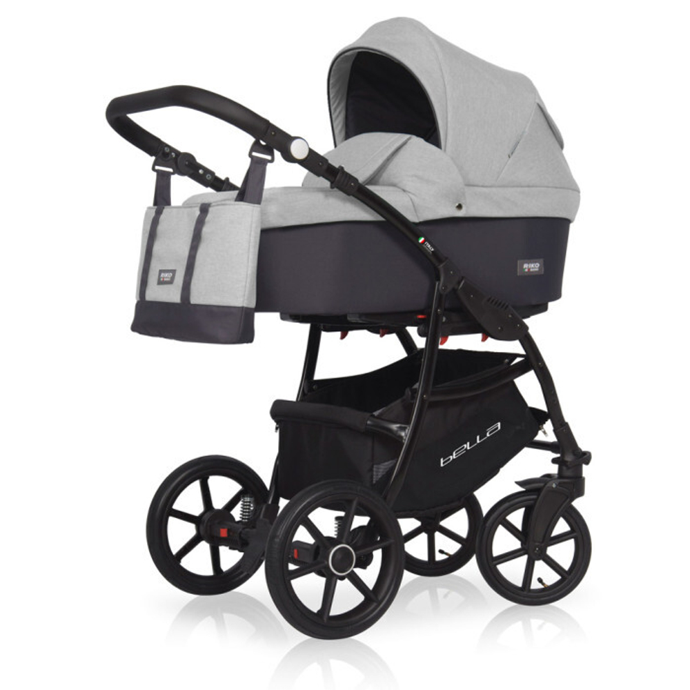 Коляска  BELLA (3 в 1) (RIKO BASIC) 01 серый-графит