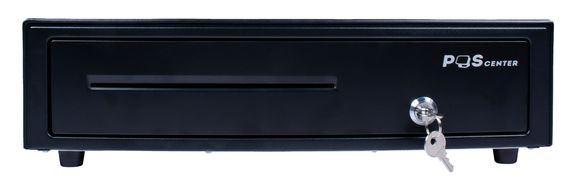 Денежный ящик POScenter 16E7 410x415x100 распайка для &quot;Epson/АТОЛ, без датчика открытой крышки&quot;, черный