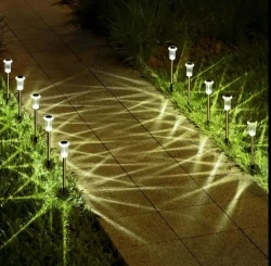 Светильник на солнечной батарее уличный 6 шт, ЖЕЛТЫЙ