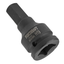 Головка-бита ударная 6-гранная 19мм,3/4'' FORCEKRAFT FK-26410019MPB