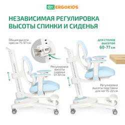 Стул для школьника Ergokids Stanford c подлокотниками