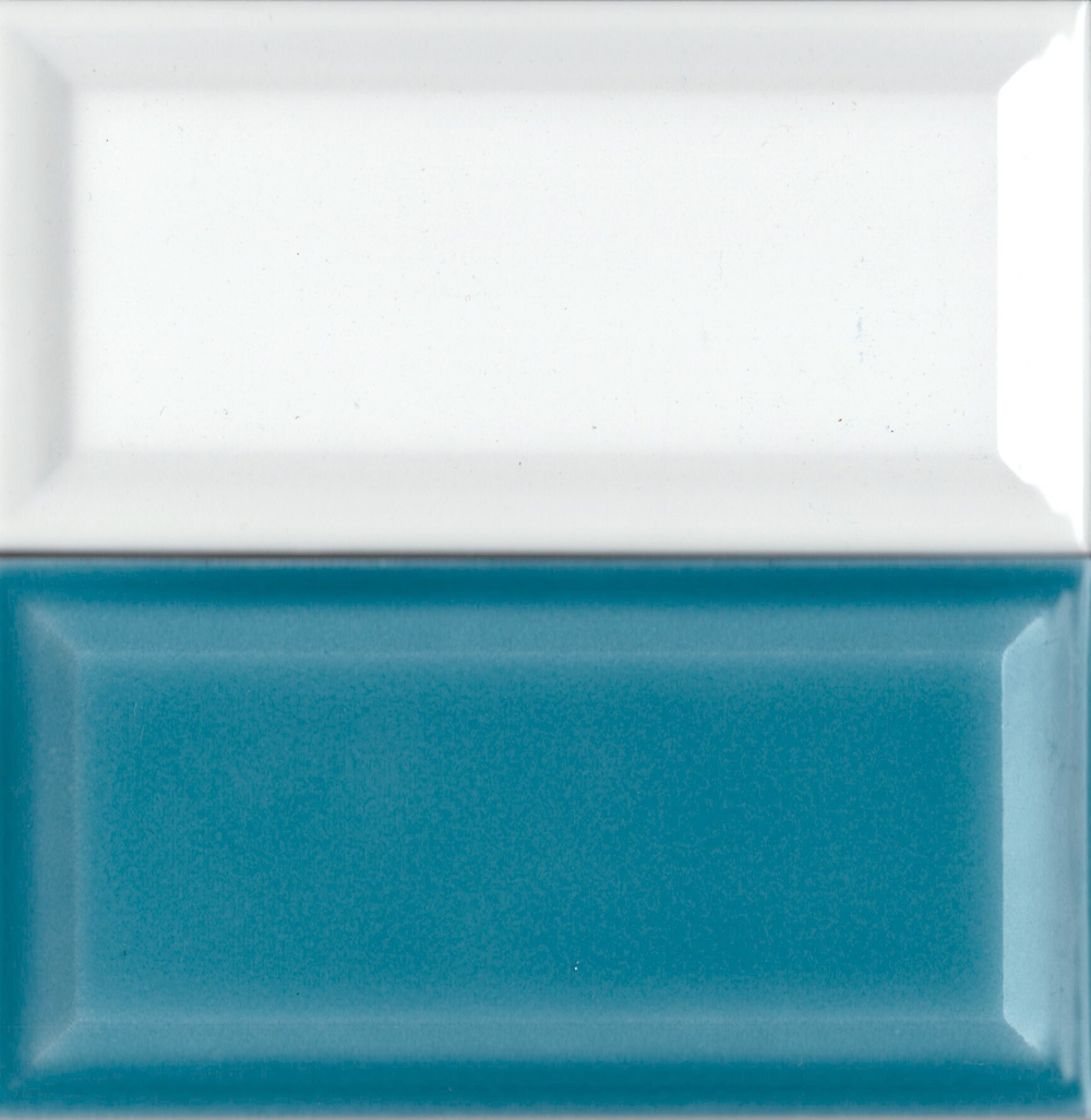 Плитка настенная Metro Blue glossy 150x75х9 мм