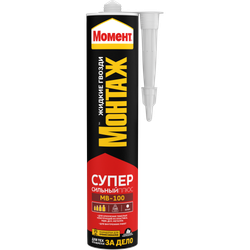 Жидкие гвозди Момент 3040158 МВ-100 Суперсильный Плюс белый 380 г | Момент