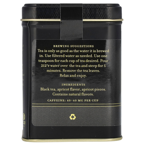 Harney & Sons, черный чай, абрикос, 112 г (4 унции)