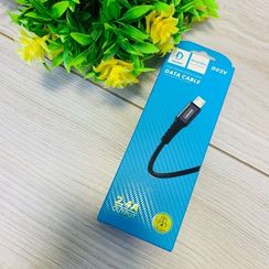 USB - DENMEN 2.4A cable D02V BLACK MICRO