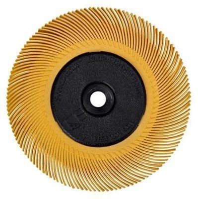 Scotch-Brite™ Bristle BB-ZB Круг, тип С, с фланцами, P80, желтый, 150мм, № 60195, 5 шт./кор.