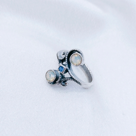 "Пикадилли" кольцо в серебряном покрытии из коллекции "Винтаж" от Jenavi