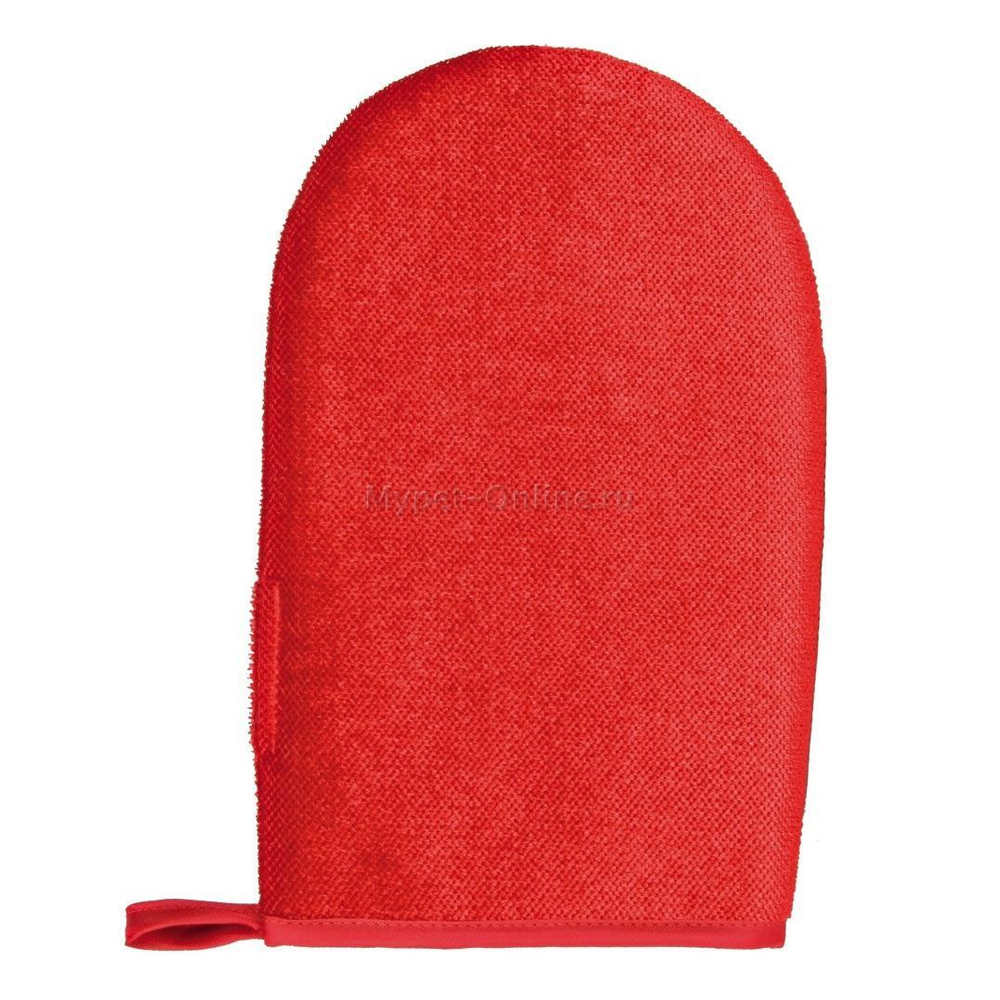 Рукавица для животных Trixie Lint Glove, красный