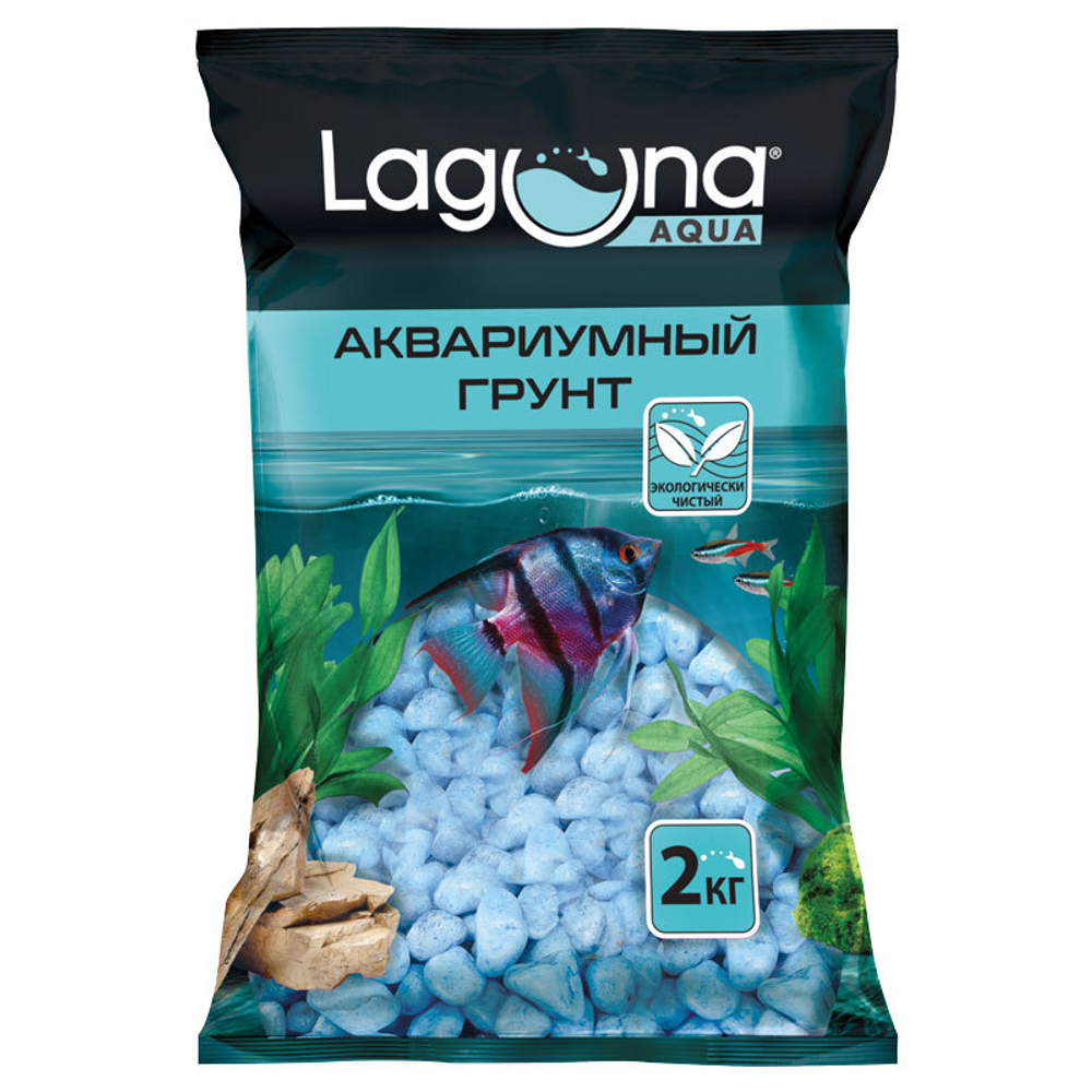 Грунт "Синий", 5-8мм, 2кг, Laguna AQUA