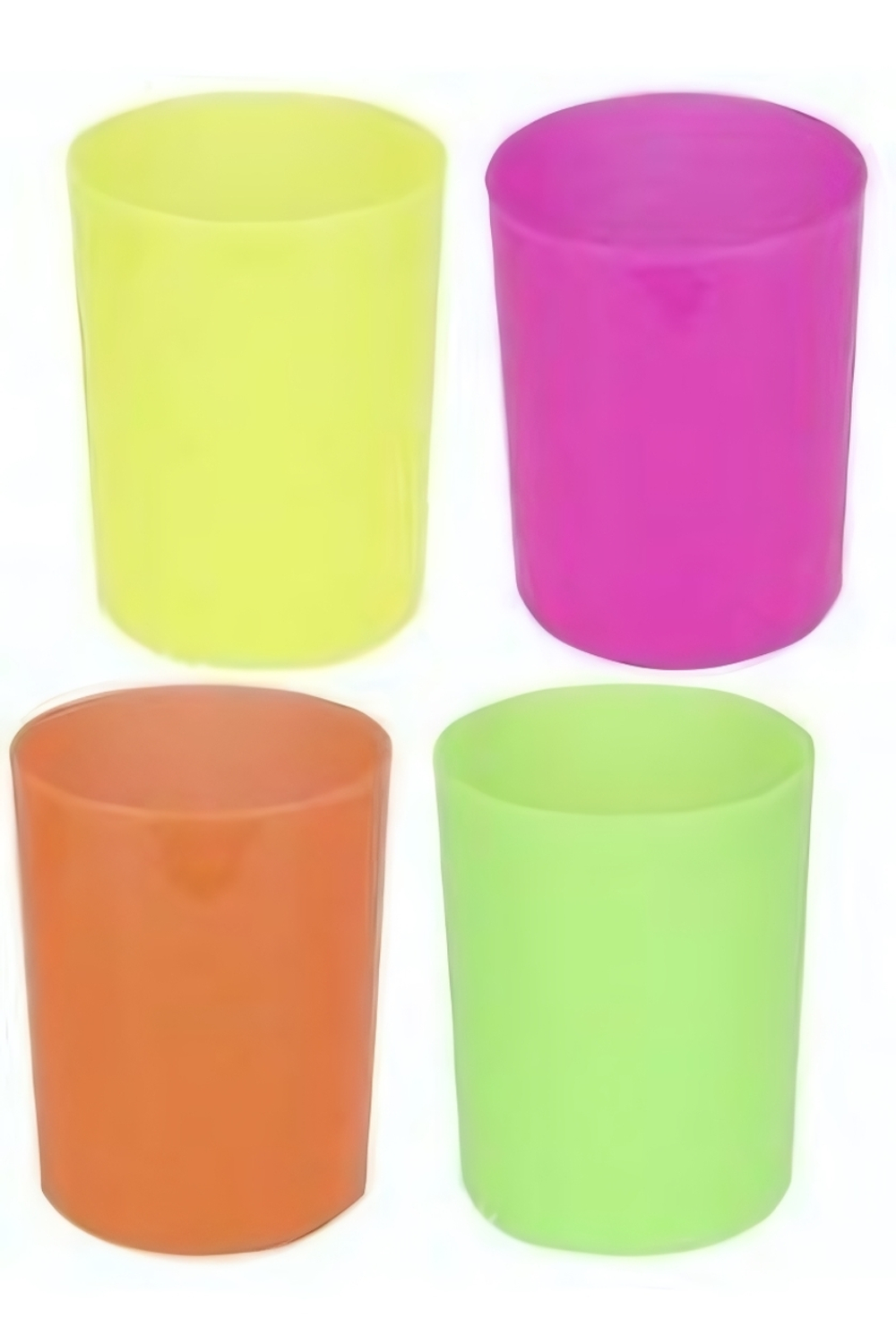 Стакан для ручек Цвета флуоресцентные Ассорти (СП-0496), 4 цвета (Проф-Пресс)
