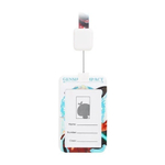 Бейдж на шнурке с рулеткой (ретрактором) Basir вертикальный, 110*68 мм, аниме, 4 рисунка ассорти