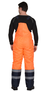 Костюм "МАГИСТРАЛЬ-3" куртка, п/к, синий с оранж. и СОП 50мм тк.Оксфорд