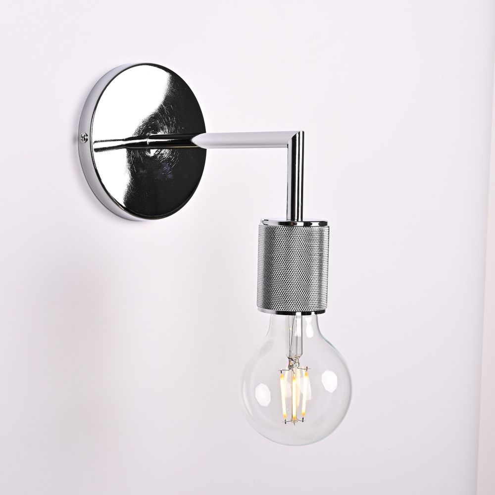 Бра Rh Utilitaire Single Sconce Silver By Imperiumloft