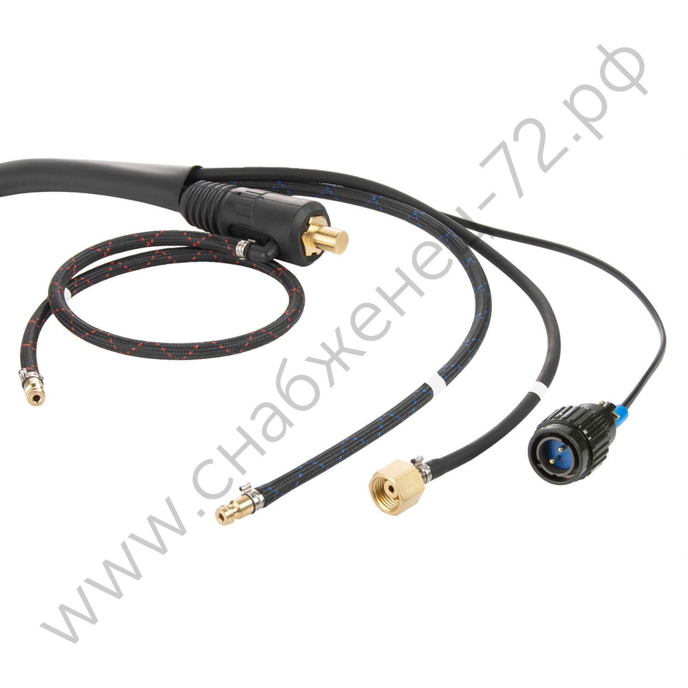 Горелка TIG TP 18 SUPER (ОКС 35-50, M16x1,5, б/р, 2-M PIN0201) 4м водяное охлаждение RLN1804