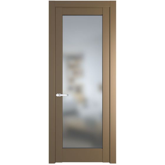 Межкомнатная дверь эмаль Profil Doors 3.1.2PD перламутр золото стекло матовое